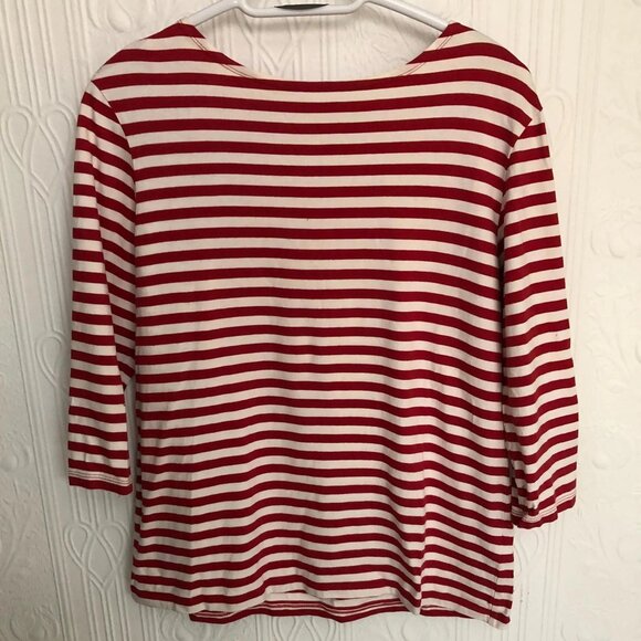 Seasalt Cornwall Tops - Seasalt sailor t-shirt red and white size 14 UK or 10 US